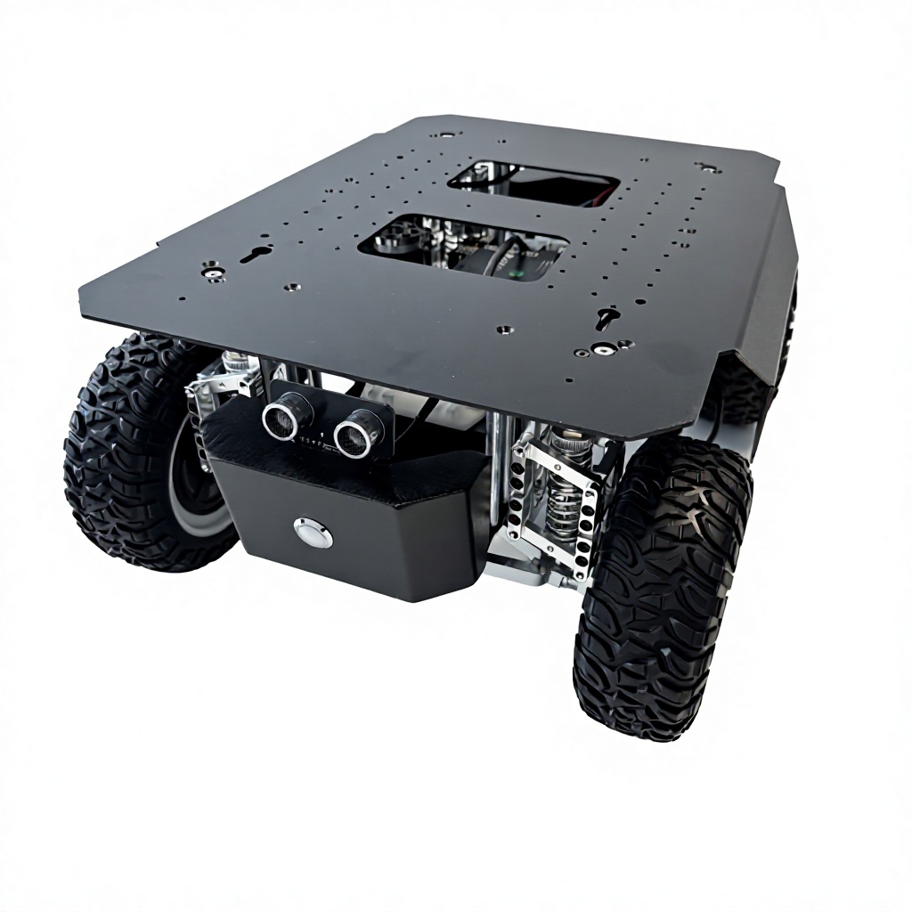 SFLZ300 Compact Four-Wheel-Steering Robot Chassis detail view 1