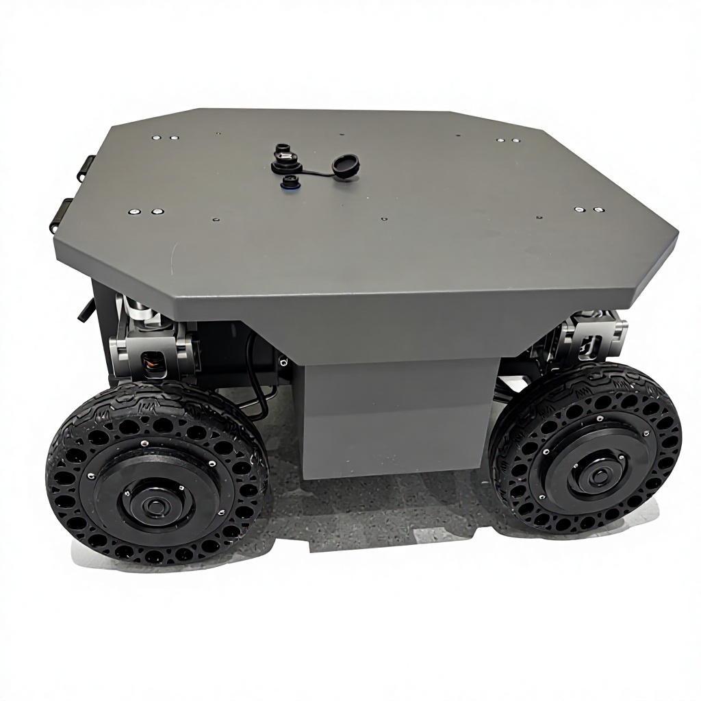 SFLZ500 Four-Wheel-Steering Robot Chassis detail view 1