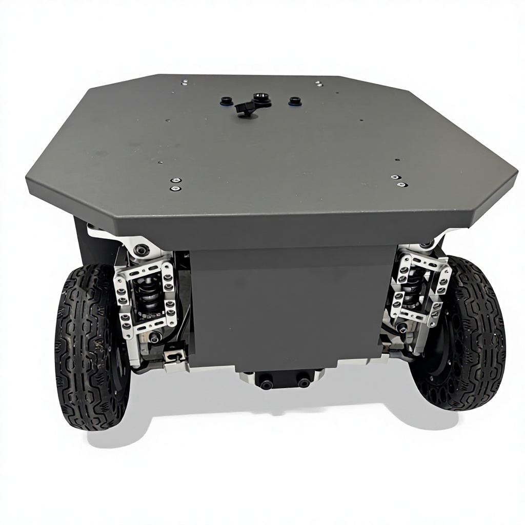 SFLZ500 Four-Wheel-Steering Robot Chassis detail view 2