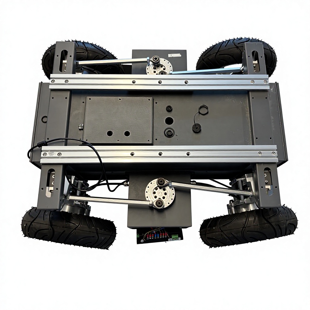 SFLZ700 100 kg Four-Wheel-Steering Robot Chassis detail view 1