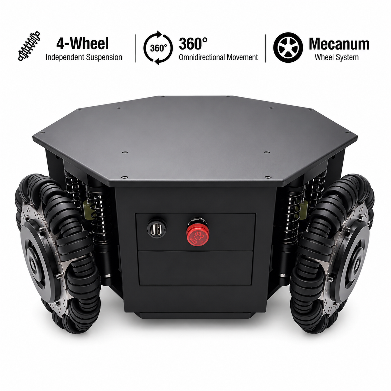 SFOW500 100 kg Omnidirectional Robot Chassis — supplied product image